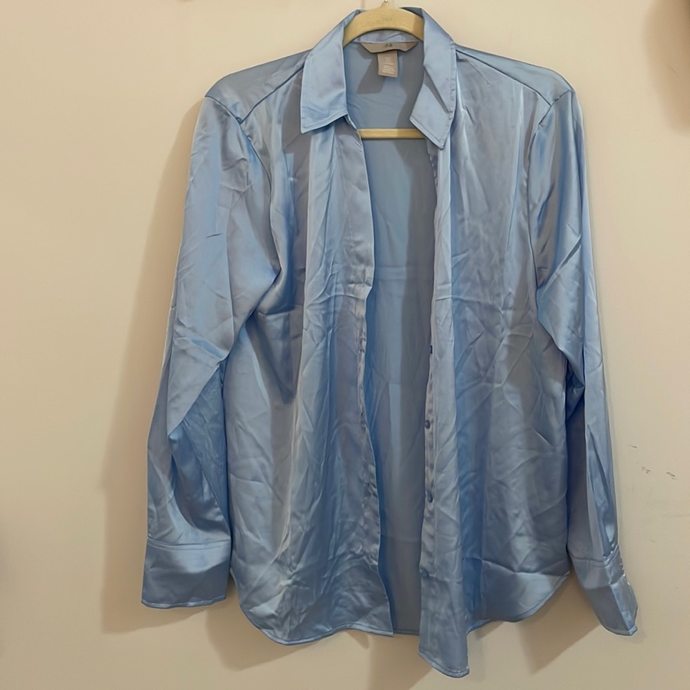H&M silky button down